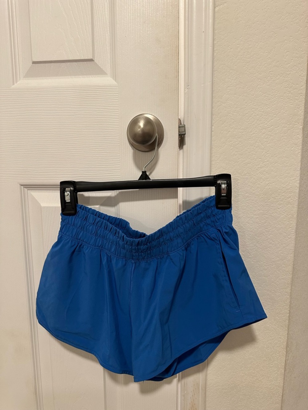 aerie Royal Blue Smocked Waist Athletic Shorts